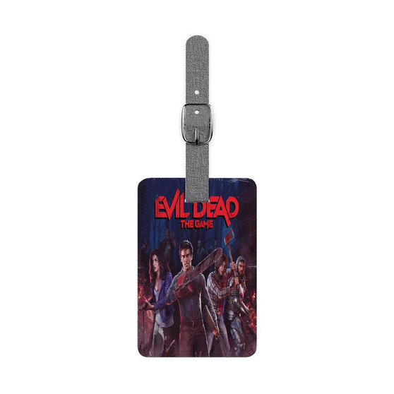 Evil Dead The Game Saffiano Polyester Rectangle White Luggage Tag Label