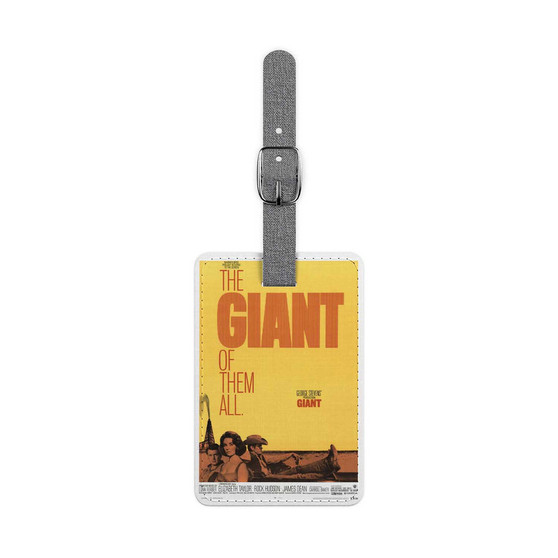 Giant Movie 2 Saffiano Polyester Rectangle White Luggage Tag Label