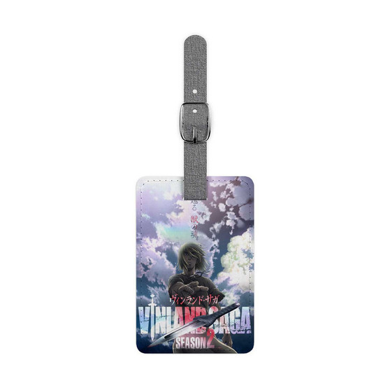 Vinland Saga Season 2 Anime Saffiano Polyester Rectangle White Luggage Tag Label