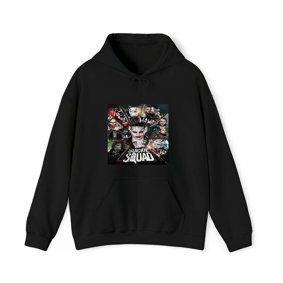 Suicide Squad Joker Harley Quinn Cotton Polyester Unisex Heavy Blend Hooded Sweatshirt Hoodie