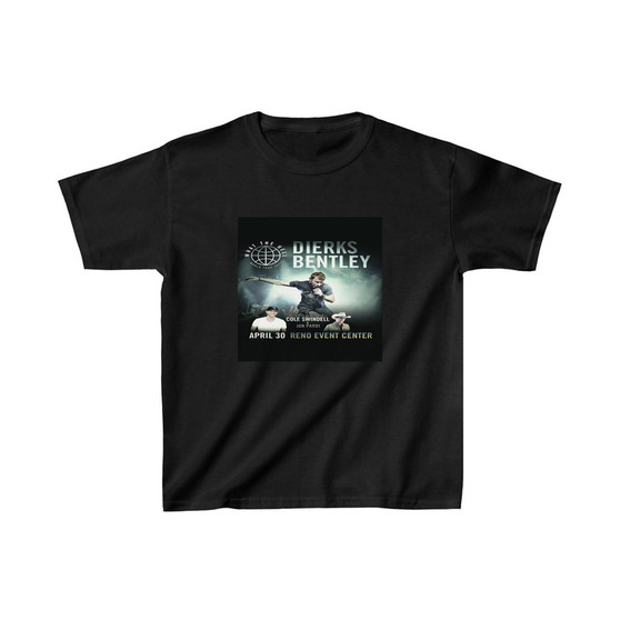 Dierks Bentley World Tour 2017 Kids T-Shirt Unisex Clothing Heavy Cotton Tee