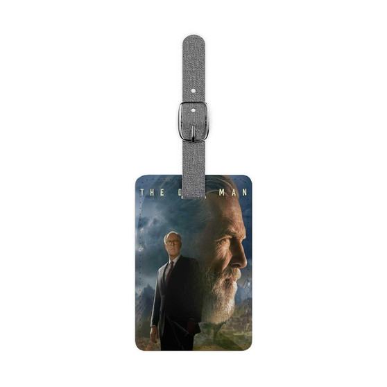 The Old Man Saffiano Polyester Rectangle White Luggage Tag Label