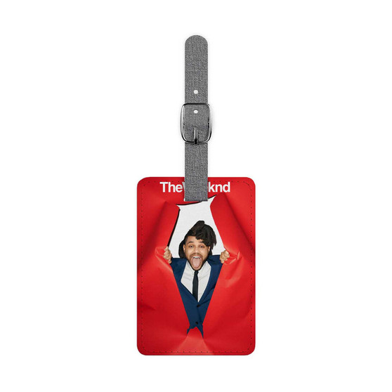 The Weeknd Music Saffiano Polyester Rectangle White Luggage Tag Label