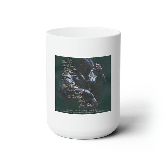 Drake Honestly Nevermind 2 White Ceramic Mug 15oz Sublimation With BPA Free