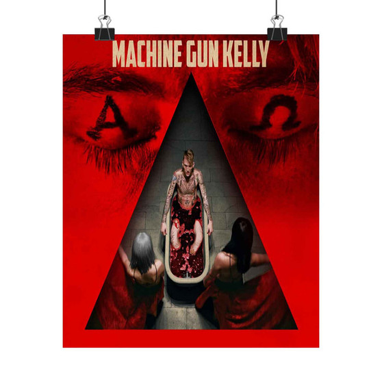 Machine Gun Kelly Alpha Omega Art Print Satin Silky Poster for Home Decor