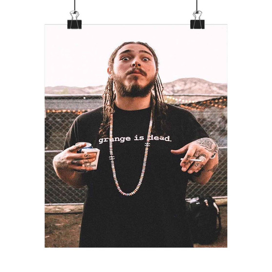 Post Malone Top Selling Art Print Satin Silky Poster for Home Decor