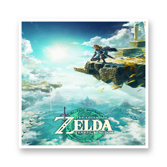 The Legend of Zelda Tears of the Kingdom White Transparent Vinyl Glossy Kiss-Cut Stickers