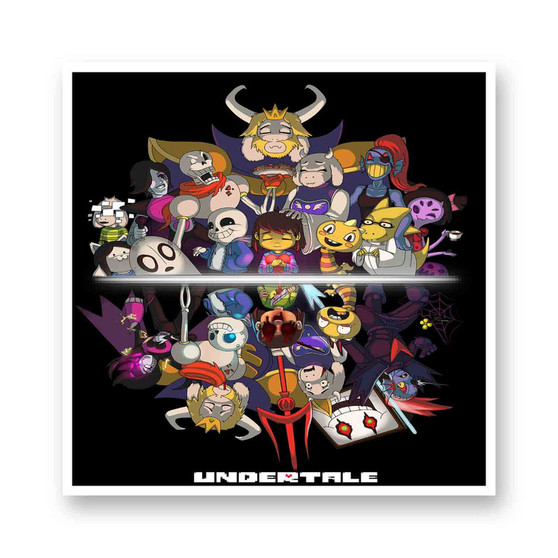 Undertale Top Selling White Transparent Vinyl Glossy Kiss-Cut Stickers