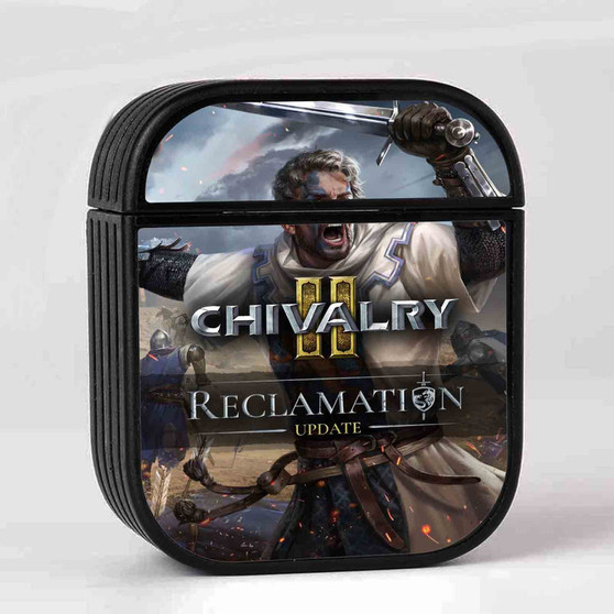 Chivalry 2 Case for AirPods Sublimation Hard Durable Plastic Glossy