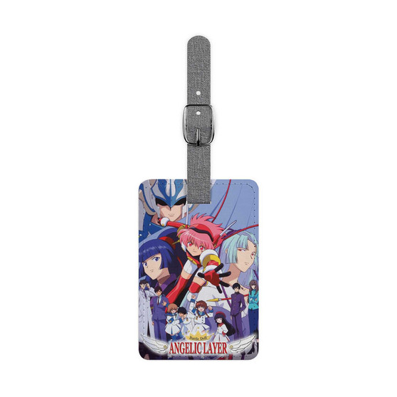 Angelic Layer Saffiano Polyester Rectangle White Luggage Tag Card Insert