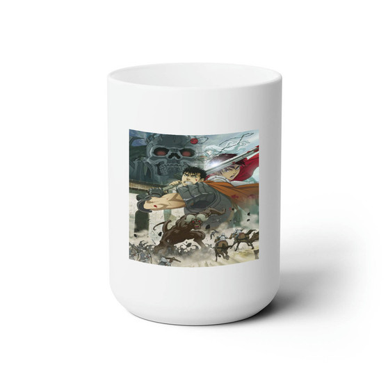 Berserk Ceramic Mug White 15oz Sublimation With BPA Free