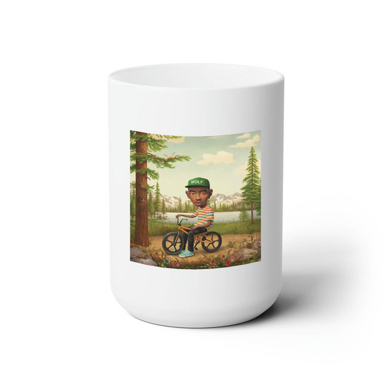 Tyler the Creator Wolf Ceramic Mug White 15oz Sublimation With BPA Free