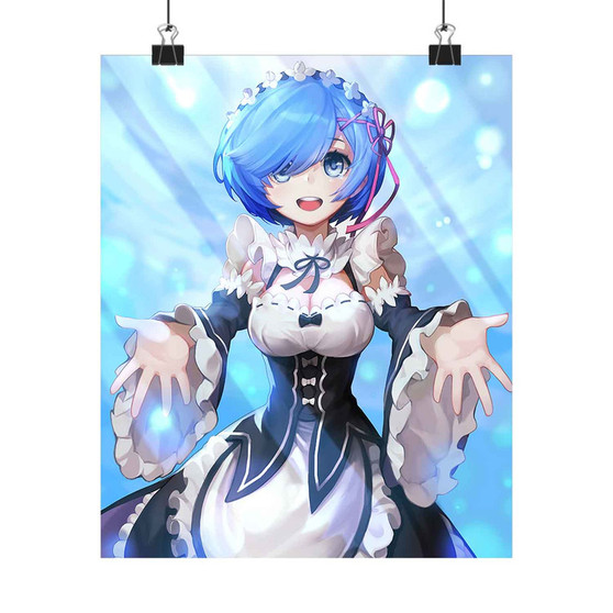 Rem Re Zero Art Print Satin Silky Poster Home Decor