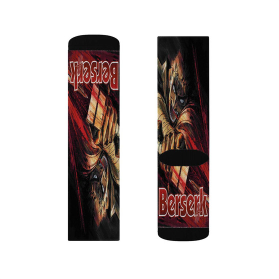 Berserk Anime Sublimation Socks Polyester Unisex Regular Fit White