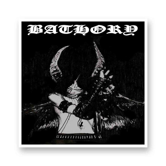 Bathory White Transparent Kiss-Cut Stickers Vinyl Glossy