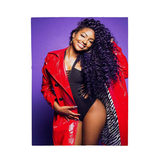 Justine Skye U Don t Know Polyester Velveteen Plush Blanket Bedroom Family