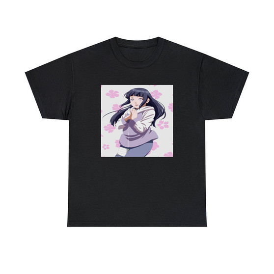 Hinata Hyuga Naruto Classic Fit Unisex T-Shirts Heavy Cotton Tee Crewneck