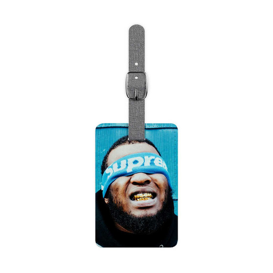 Maxo Kream Saffiano Polyester Rectangle White Luggage Tag Card Insert