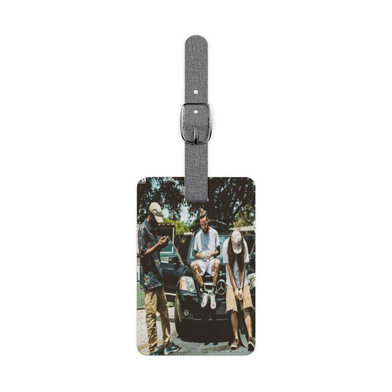 Suicide Boys Saffiano Polyester Rectangle White Luggage Tag Card Insert