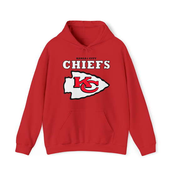 Kansas City Chiefs NFL Cotton Polyester Unisex Heavy Blend Hooded Sweatshirt