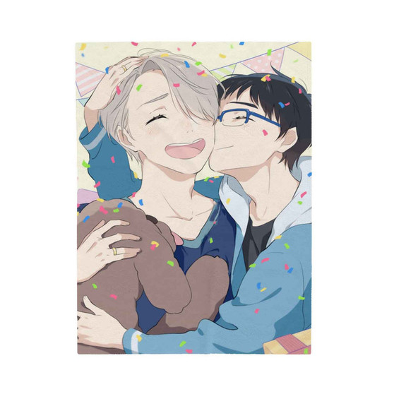 Victor Nikiforov s Birthday Yuri on Ice Polyester Velveteen Plush Blanket Bedroom Family