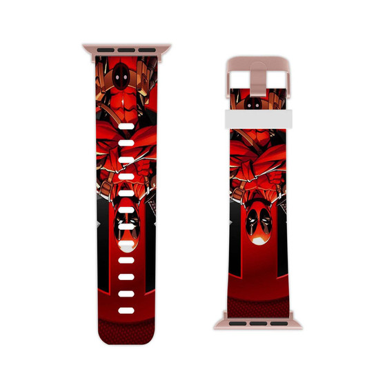 Deadpool Marvel Professional Grade Thermo Elastomer Replacement Apple Watch Band Straps