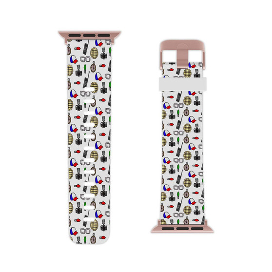 Stranger Things Pattern Professional Grade Thermo Elastomer Replacement Apple Watch Band Straps