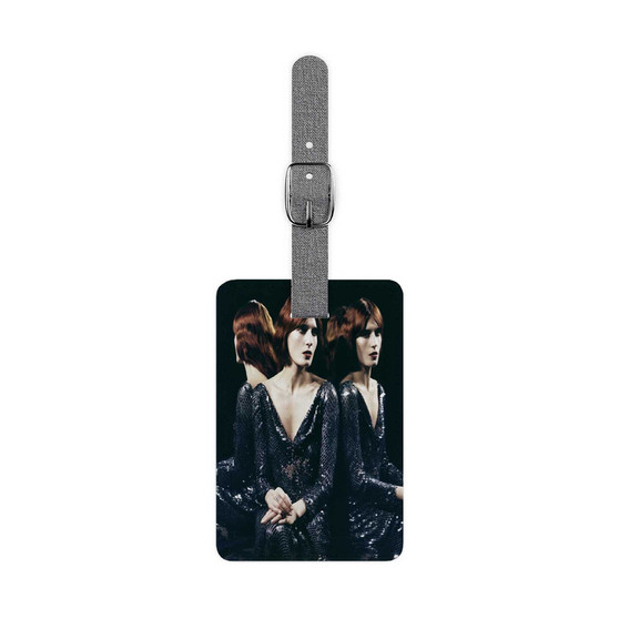 Florence The Machine Polyester Saffiano Rectangle White Luggage Tag Card Insert