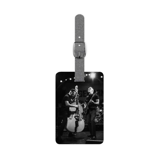 Tiger Army Polyester Saffiano Rectangle White Luggage Tag Card Insert