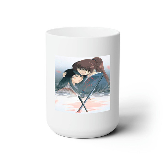 Rurouni Kenshin Meiji Kenkaku Romantan Tsuioku Hen White Ceramic Mug 15oz Sublimation With BPA Free