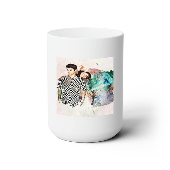 The Chainsmokers Arts White Ceramic Mug 15oz Sublimation With BPA Free