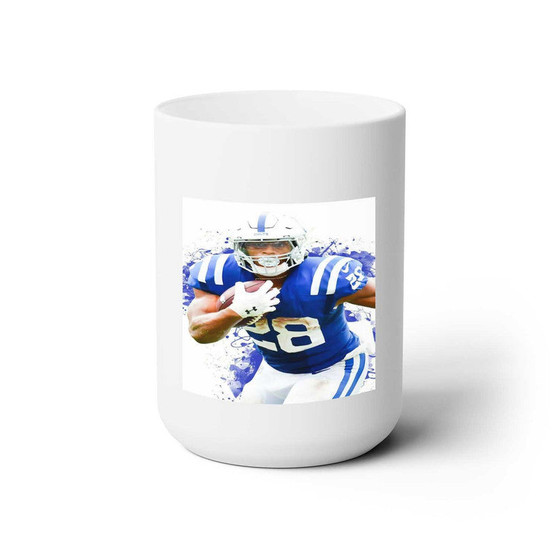 Jonathan Taylor Indianapolis Colts White Ceramic Mug 15oz With BPA Free