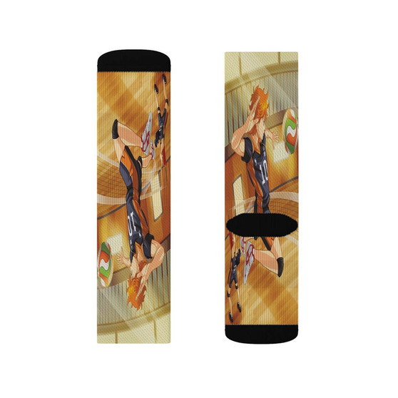 Haikyuu Arts Sublimation White Socks Polyester Unisex Regular Fit