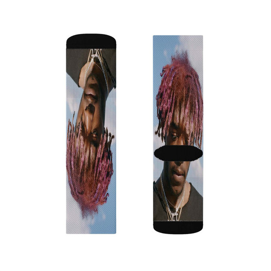 Lil Uzi Vert Arts Sublimation White Socks Polyester Unisex Regular Fit