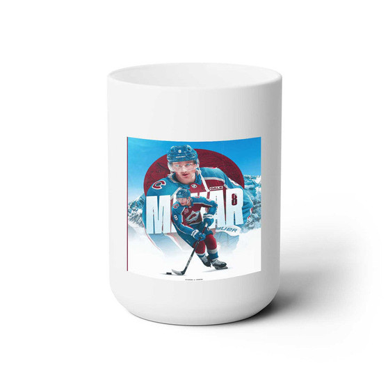 Cale Makar Colorado Avalanche White Ceramic Mug 15oz With BPA Free