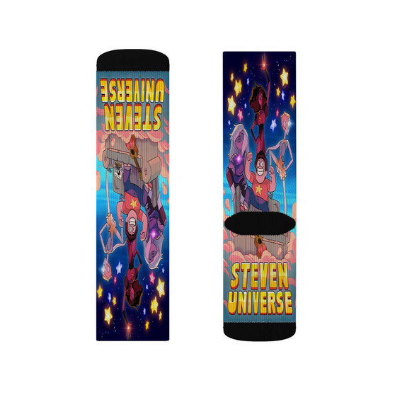 Steven Universe Best Sublimation White Socks Polyester Unisex Regular Fit