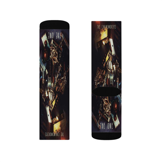 The Chainsmokers The One Sublimation White Socks Polyester Unisex Regular Fit