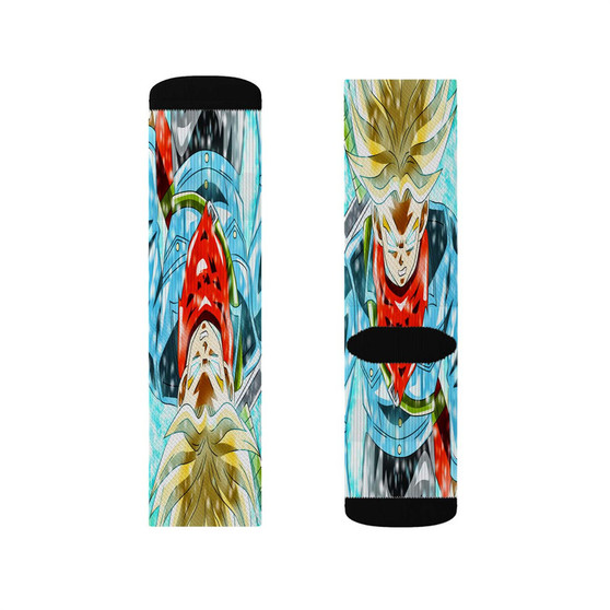 Trunks Super Saiyan Dragon Ball Super Best Sublimation White Socks Polyester Unisex Regular Fit