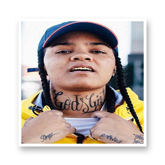 Young MA Best Kiss-Cut Stickers White Transparent Vinyl Glossy