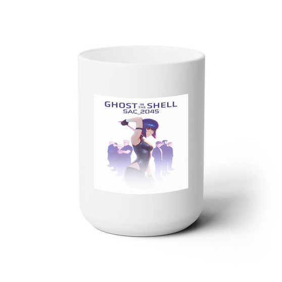 Ghost in the Shell SAC 2045 White Ceramic Mug 15oz With BPA Free