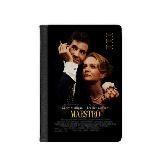 Maestro Movie PU Faux Black Leather Passport Cover Wallet Holders Luggage Travel