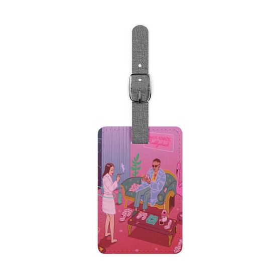 Dear Annie Rejjie Snow Polyester Saffiano Rectangle White Luggage Tag Card Insert