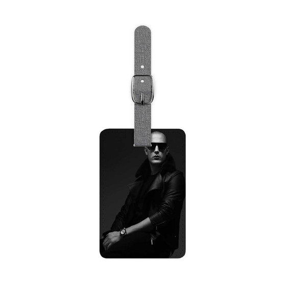 DJ Snake Polyester Saffiano Rectangle White Luggage Tag Card Insert