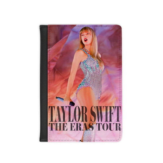 Taylor Swift The Eras Tour Movie PU Faux Black Leather Passport Cover Wallet Holders Luggage Travel