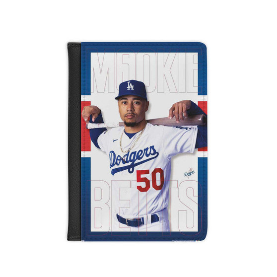 Mookie Betts LA Dodgers PU Faux Black Leather Passport Cover Wallet Holders Luggage Travel