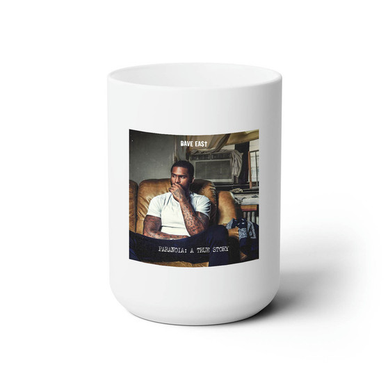 Phone Jumpin Dave East Feat Wiz Khalifa White Ceramic Mug 15oz Sublimation BPA Free