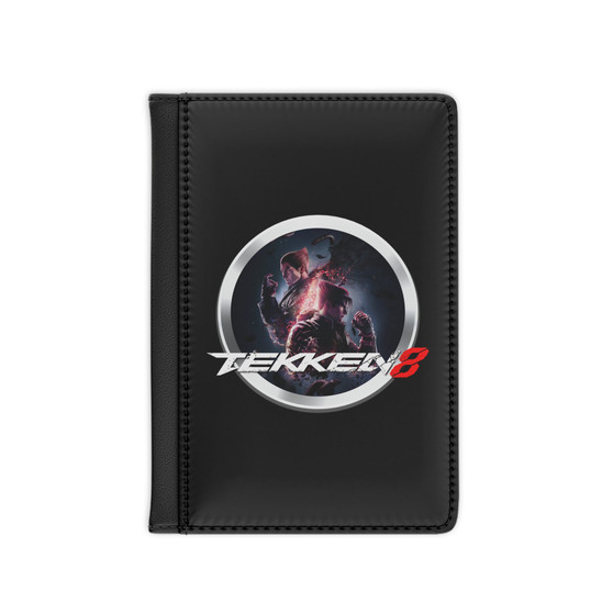 Tekken 8 Video Game PU Faux Black Leather Passport Cover Wallet Holders Luggage Travel
