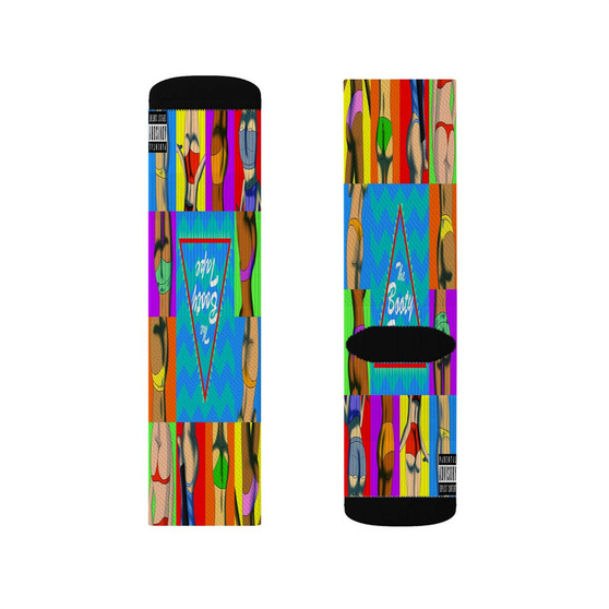 No Lies Ugly God Feat Wiz Khalifa Sublimation White Socks Polyester Unisex Regular Fit