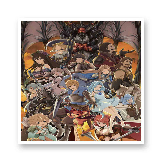 Granblue Fantasy The Animation Kiss-Cut Stickers White Transparent Vinyl Glossy