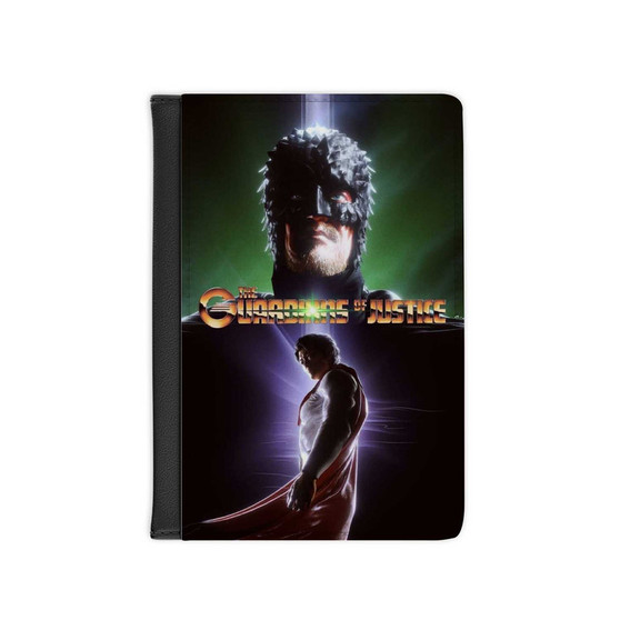 The Guardians of Justice DC Comics PU Faux Black Leather Passport Cover Wallet Holders Luggage Travel